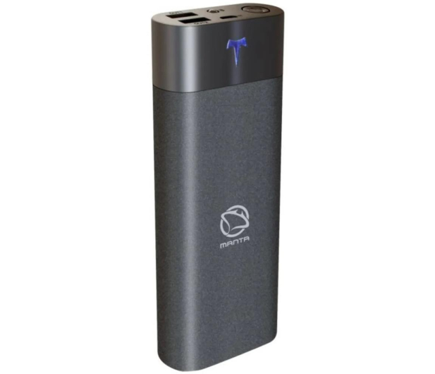 Powerbank MANTA 12000 mAh MPB006  Czarny  # - 1386977 - zdjęcie